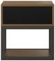 HH2 Home Reserve Light Brown End Table with Brushed Bronze Base-4