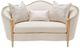Michael Amini® Villa Cherie Beige/Caramel Loveseat-1