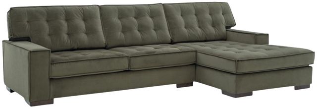Signature Design by Ashley® Caspian-Town 2-Piece Olive Right Arm Facing Sectional and Chaise-0