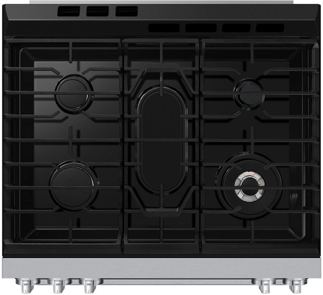 Samsung Bespoke 30" Stainless Steel Smart Slide-In Gas Range with Illuminated Precision Knobs-2