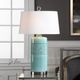 Uttermost® Rila Teal Glaze Table Lamp-1