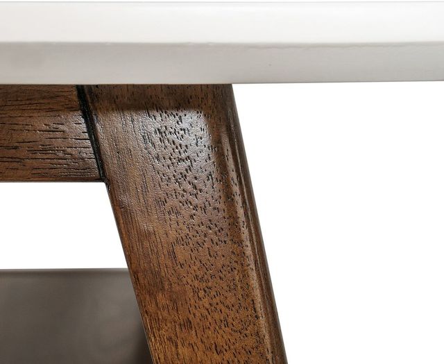 Olliix by Madison Park White/Pecan Parker Console-2