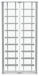 Coaster® Montara Chrome/White Curio Cabinet -1