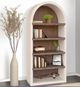 Sunny Designs™ Logan Marble White/Oak Grove Arched Bookcase-2