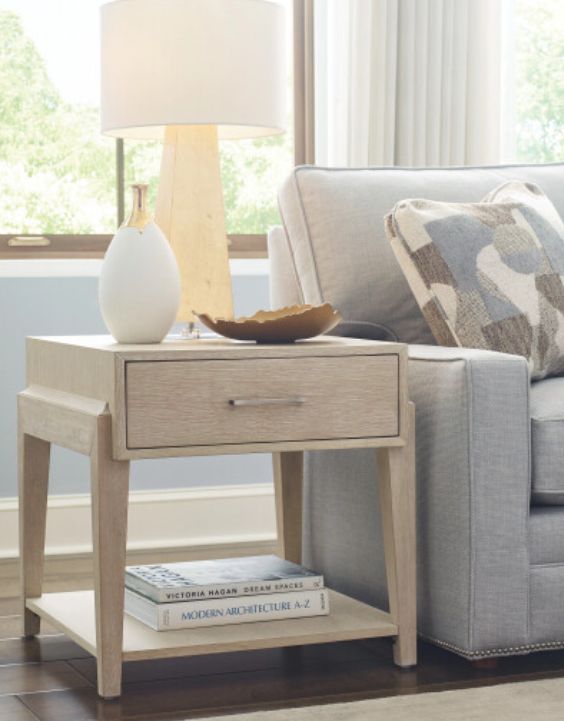 Hammary® Kaplan Almond Rectangular End Table-1
