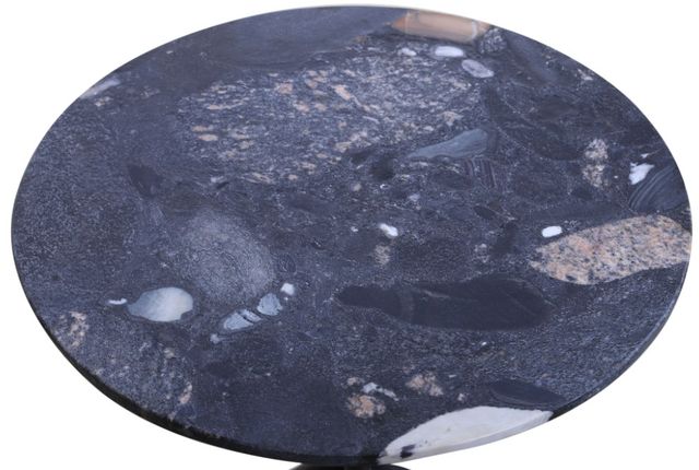Home Trends & Design Sperre Black/Gray Septarian Side Table -3