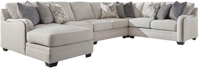 Benchcraft® Dellara 5-Piece Chalk Left-Arm Facing Sectional with Corner Chaise-0