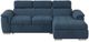Mazin Furniture Ferriday 2-Piece Blue Right-Arm Facing Pullout Sleeper Sectional and Chaise with Hidden Storage-4