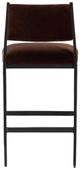 Four Hands Valeene Black Cast Aluminum/Monte Chocolate Counter Stool-4