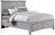Vaughan-Bassett Bonanza Gray King Mansion Storage Bed-0