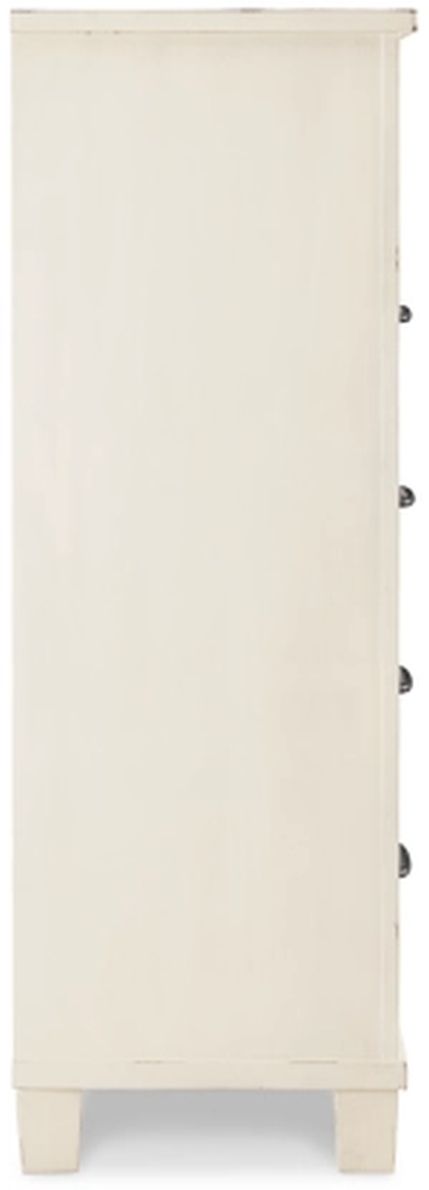 Signature Design by Ashley® Braunter Aged White Chest of Drawers-2