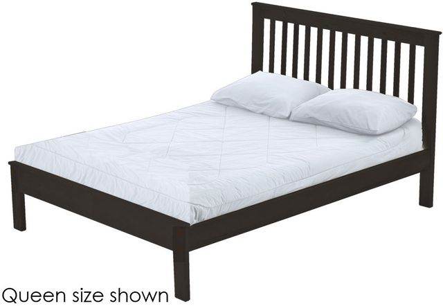 Crate Designs™ Furniture Espresso Twin Mission Bed-0