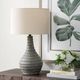 Uttermost® Stratum Light Beige Indoor-Outdoor Table Lamp with Distressed Gray Concrete Base-5