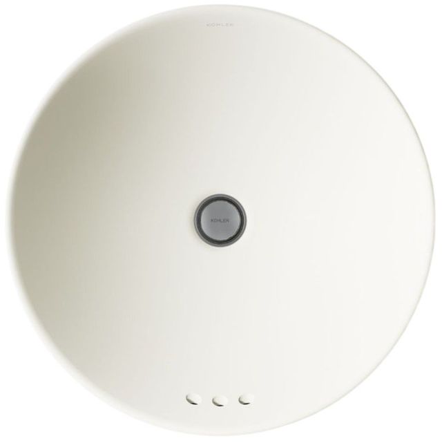 Kohler Vox® Biscuit 16.5" Round Vessel Bathroom Sink-1