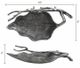 A & B Home Silver Leaf Decorative Bowl-1
