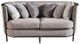 Magnussen Home® Rensick Golden Metal Pewter Loveseat-2