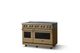 Viking® 5 Series 48" Golden Hour Pro Style Induction Range with Brushed Brass Trim-2