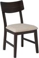 Coaster® Catley 5-Piece Dark Coffee/Ivory Round Drop Leaf Dining Table Set-4