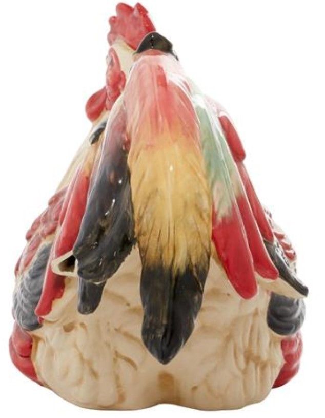 Deco Marche Red Rooster Decorative Garden Sculpture-1