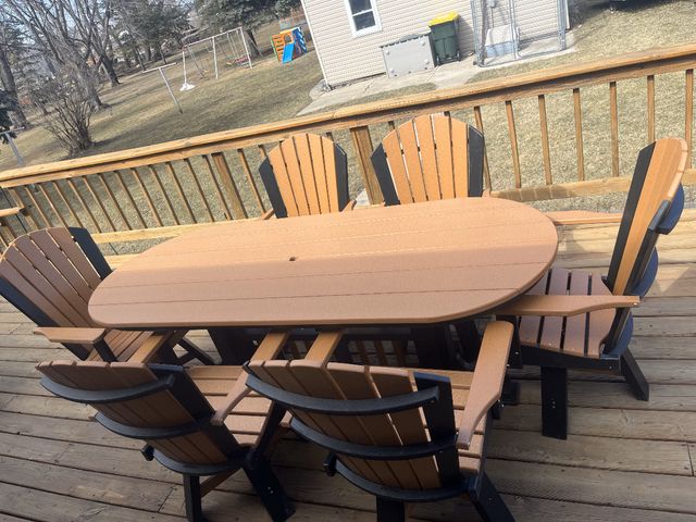 Creekside 7' Oval Dining Height Table with 6 Classic Back Swivel Dining Chairs, Smooth Colors-4