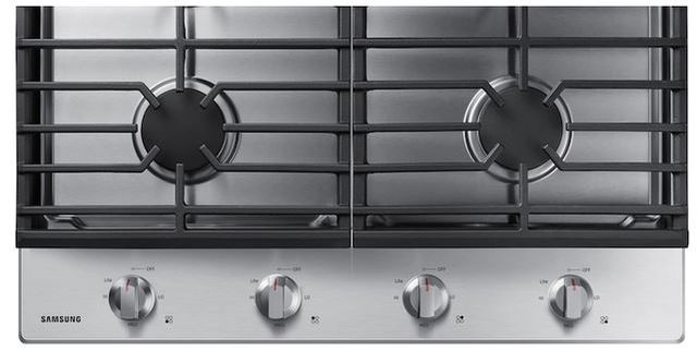 Samsung 30" Stainless Steel Gas Cooktop with Cast Iron Grates-3