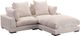 Moe's Home Collection Tumble Nook 3-Piece Cappuccino L-Shaped Modular Sectional and Ottoman-1