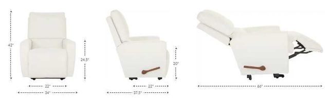 La-Z-Boy® Kells Shitake Leather Manual Wall Recliner-2