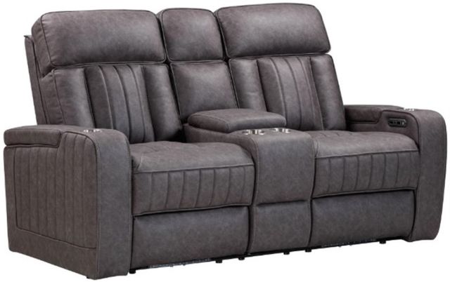 Parker House® Equinox Mercury Power Theater Reclining Loveseat with Headrest-0
