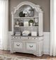 Liberty Furniture Magnolia Manor Antique White/Weathered Bark Optional Credenza and Hutch-1