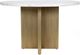 Moe's Home Collection Graze White Dining Table with Brass Base -1