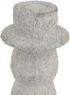 A & B Home Brown/White Tiered Cement Candle Holder-2