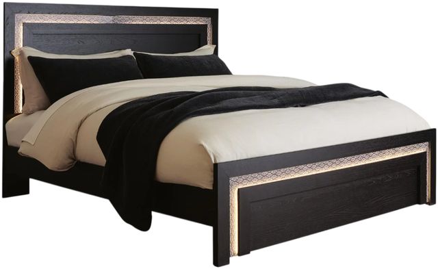 Signature Design by Ashley® Shoralli Black Queen Panel Bed-0