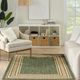 Nourison Home™ Horizon HOZ03 Green 5'x7' Area Rug-1
