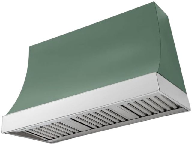 AGA Marquee 48" Mineral Green Wall Mounted Range Hood  with Polished Chrome Trim-0