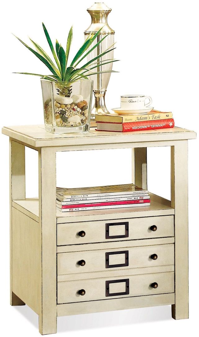 Riverside Furniture Sullivan Country White Side Table-0