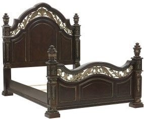 Mazin Furniture Catalonia Cherry Queen Bed-1