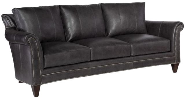 Bradington-Young Richardson Charcoal 8-Way Tie Stationary Sofa-0