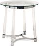 Elements International Lucinda 2-Piece Glass Top Occasional Table Set-3
