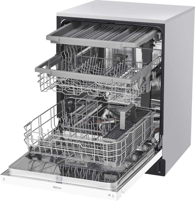 LG 24" White Front Control Built-In Dishwasher with Quadwash™-3