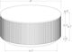 Coaster® Jason White Marble Top Coffee Table with Honey Brown Base-2