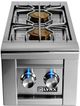 LYNX® Professional 13" Stainless Steel Built-In Double Liquid Propane Side Burner-0