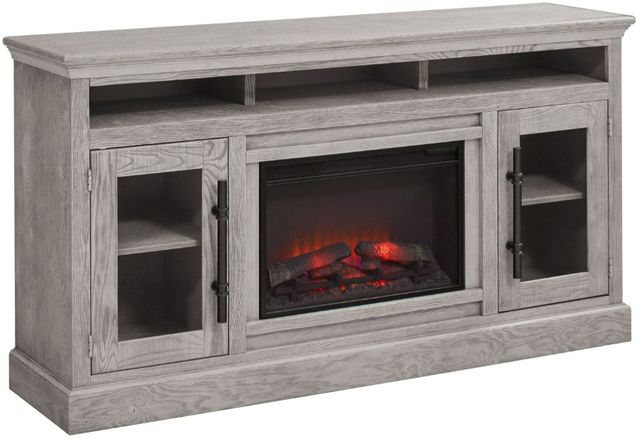 aspenhome® Manchester Heather Grey 73'' Fireplace Console-0