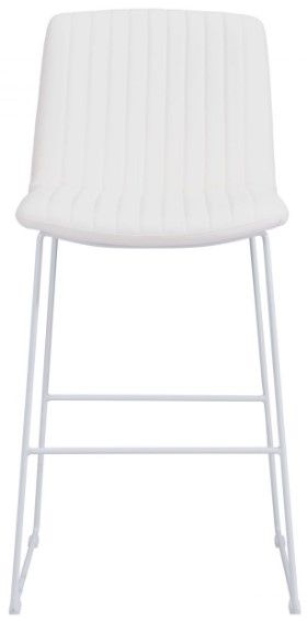 Zuo® Modern Mode 2-Piece White Bar Chairs-1