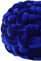 Moe's Home Collection PJ Royal Blue Velvet Pouf-3