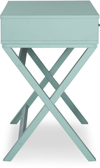Linon Penney Pastel Turquoise Writing Table -3
