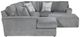 Jackson Furniture Glacier 4-Piece Shark Left Side Facing U-Shape Chaise Sectional-2