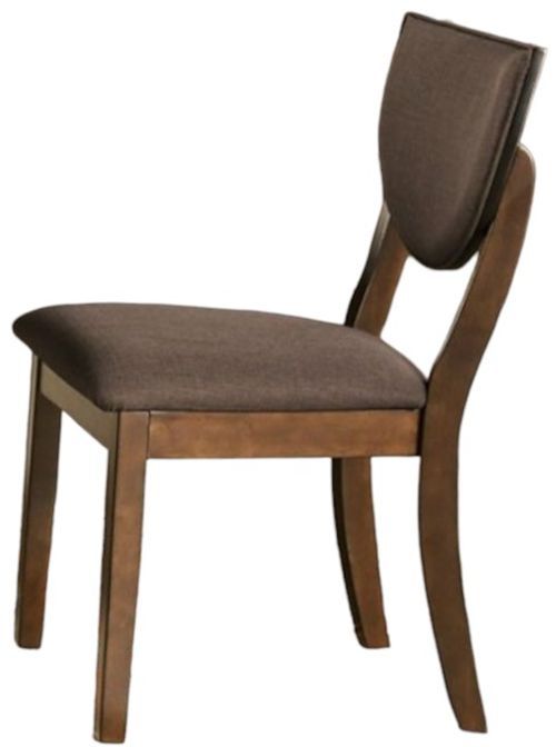 Furniture of America® Marina 2-Piece Dark Chocolate/Walnut Side Chair Set-2