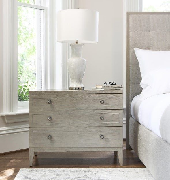 Bernhardt Cornelia Nebbia 3-Drawer Nightstand-1