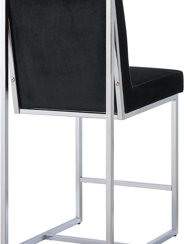 Mazin Furniture Amorra Black/Chrome Counter-Height Chair-2