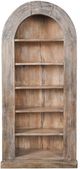 Classic Home Brown 82" Tall Arch Bookcase-2